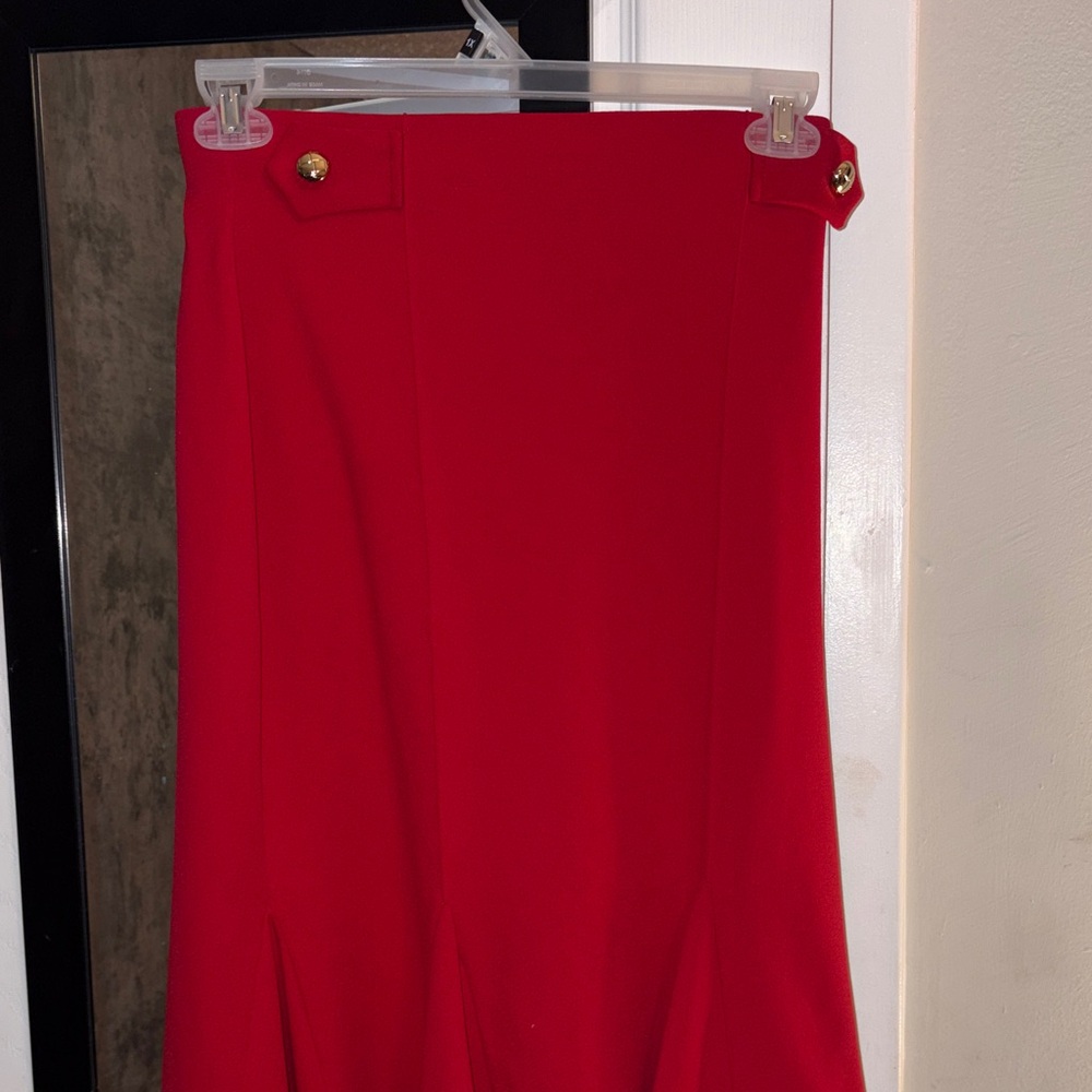 NYC Bold Red Pencil Skirt